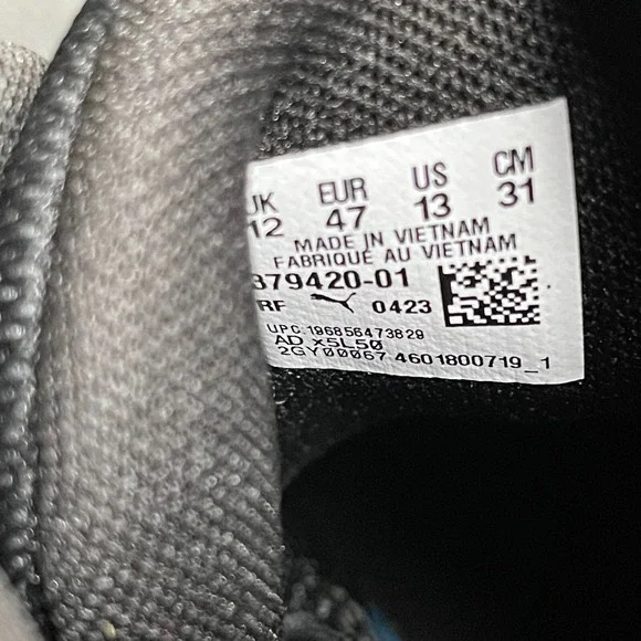 New Men's Puma LaMelo Ball MB.02 Size 13 Black White Oreo Basketball Shoes - Picture 8 of 9